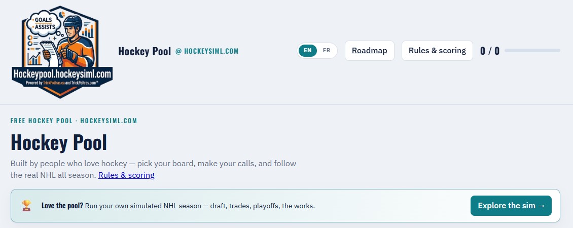 The companion Hockey Pool